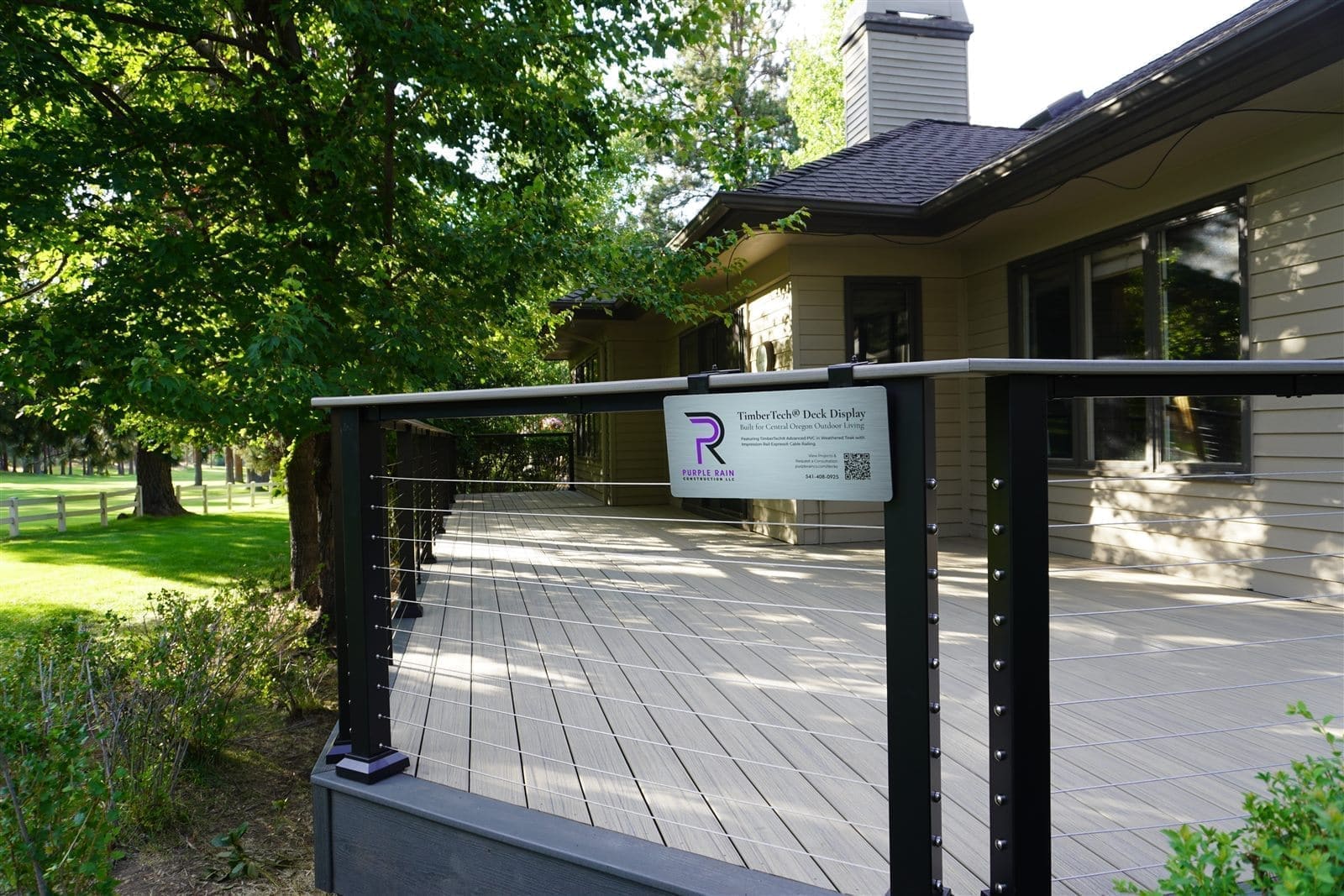 New deck built for a Redmond, Oregon home